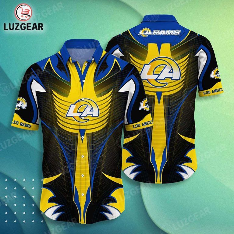 NFL Los Angeles Rams Samurai Defender Hawaiian Shirt