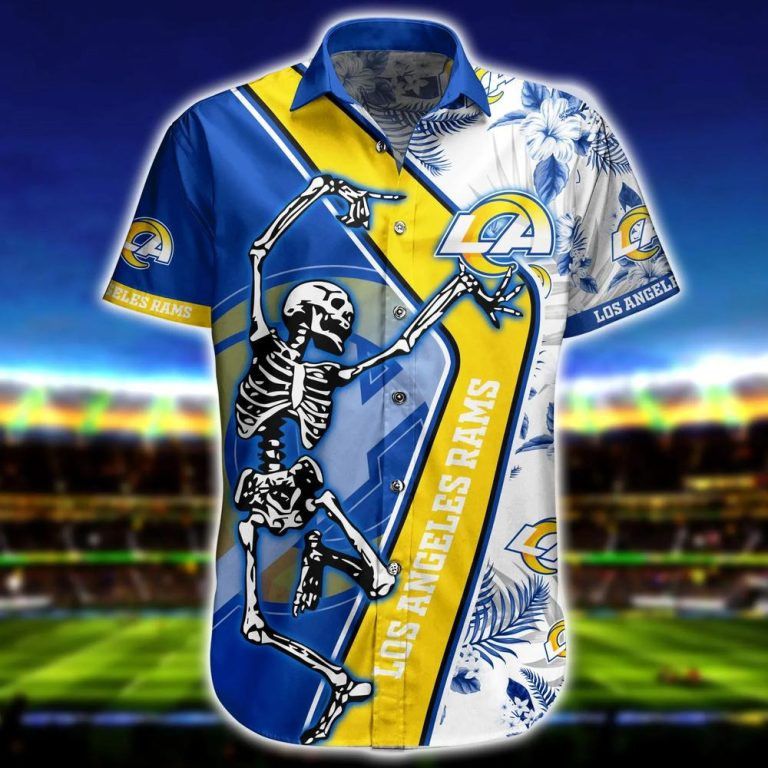 NFL Los Angeles Rams Skeleton Hot Trending Hawaiian Shirt