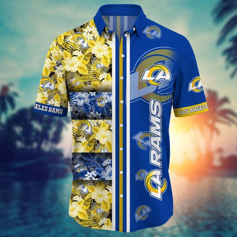 Nfl Los Angeles Rams Tropical Beach Summer Trendy Hawaiian Shirt Aloha Shirt