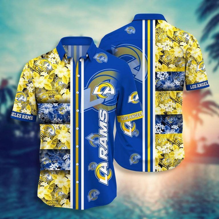 Nfl Los Angeles Rams Tropical Beach Summer Trendy Hawaiian Shirt Aloha Shirt