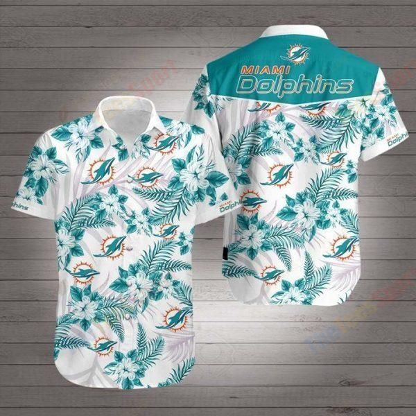 NFL Miami Dolphins Hawaiian All Over Print Shirt: Perfect for Game Day