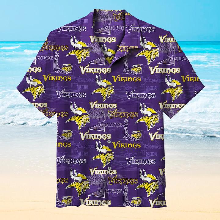 NFL Minnesota Vikings Logo Hawaiian Shirt