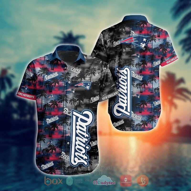 Nfl New England Patriots Coconut Beach Black Trendy Hawaiian Shirt Aloha Shirt