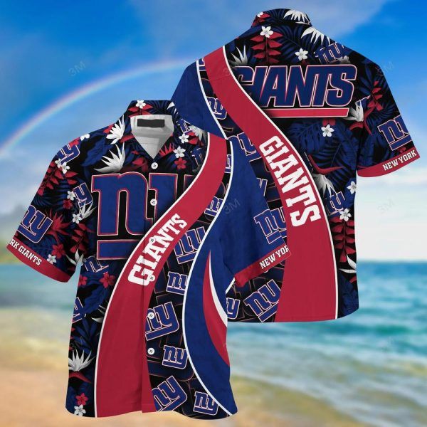 Nfl New York Giants Navy Blue Red Trendy Hawaiian Shirt Aloha Shirt Nfl New York Giants Navy Blue Red Trendy Hawaiian Shirt Aloha Shirt