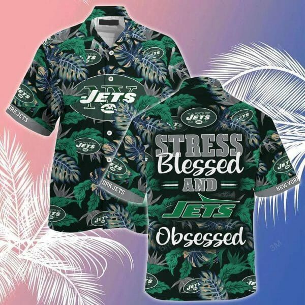Nfl New York Jets Green Trendy Hawaiian Shirt Aloha Shirt