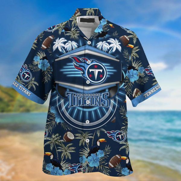 Nfl Tennessee Titans Coconut Navy Blue Trendy Hawaiian Shirt Aloha Shirt