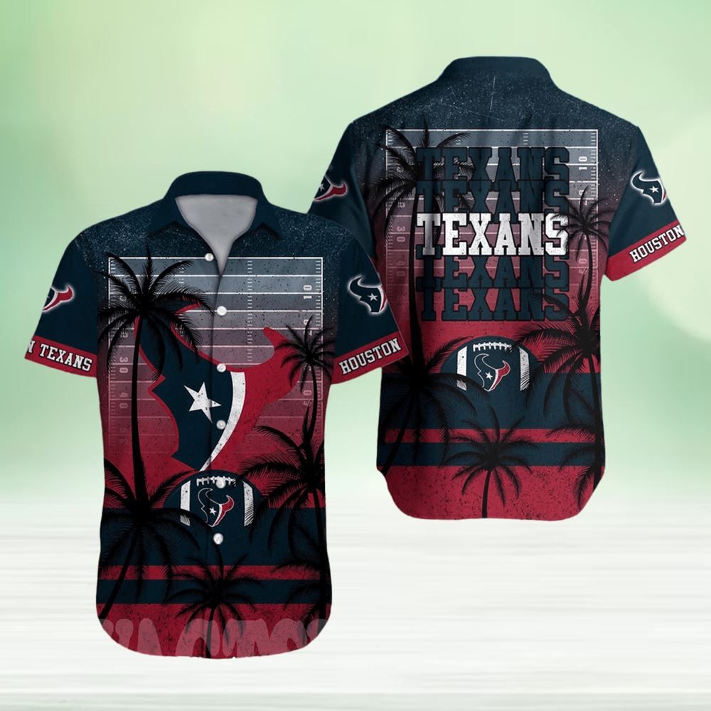 NFL Themed Houston Texans in Hawaiian Style Shirt