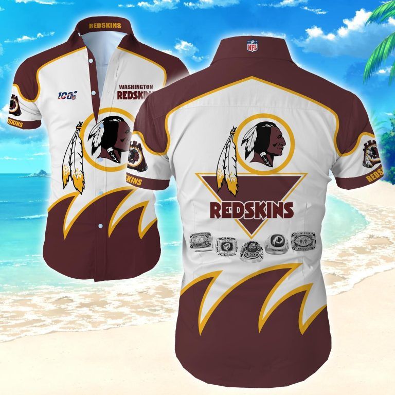 NFL Washington Football Team Hawaiian Shirt: Beach Vibes, Tropical Shirt for Men