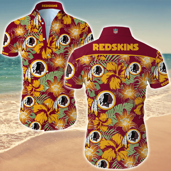 NFL Washington Football Team Hawaiian Shirt: Summer Button-Up, Beach Shirt for Fans