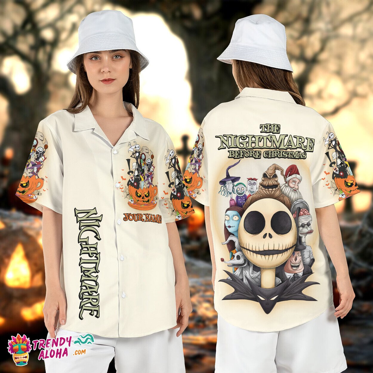 Nightmare Before Christmas Pumpkin Teacup Halloween Shirt