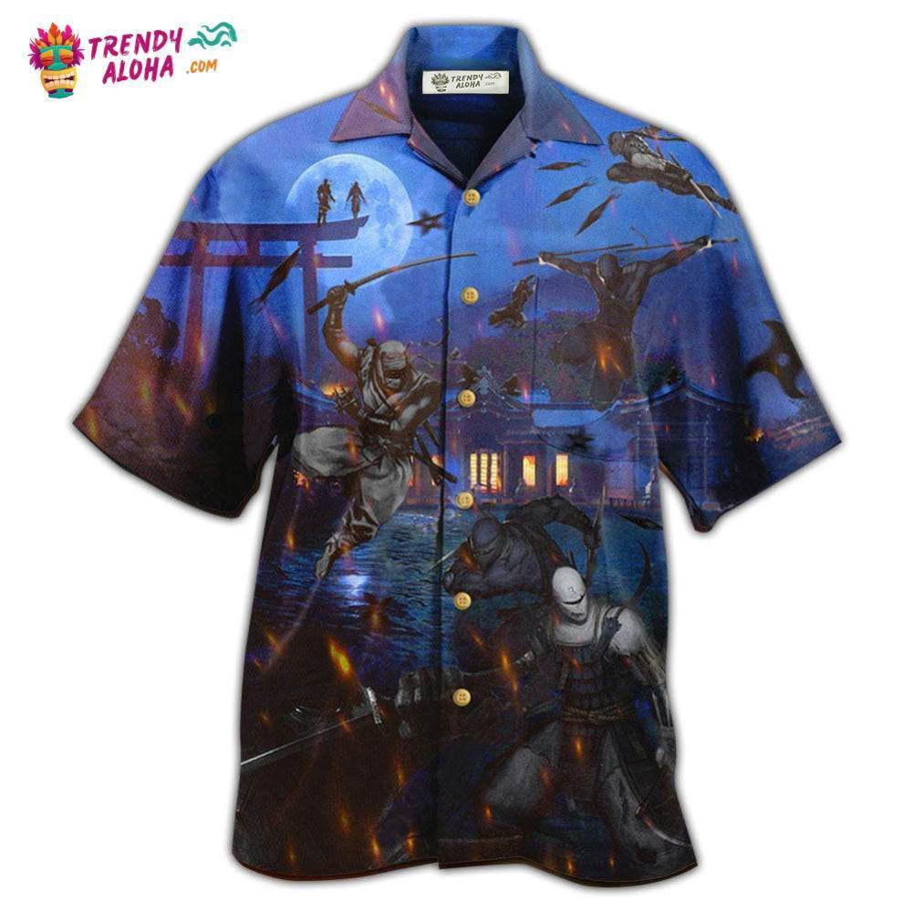 Ninja Overnight Hawaiian Shirt – Trendy Aloha