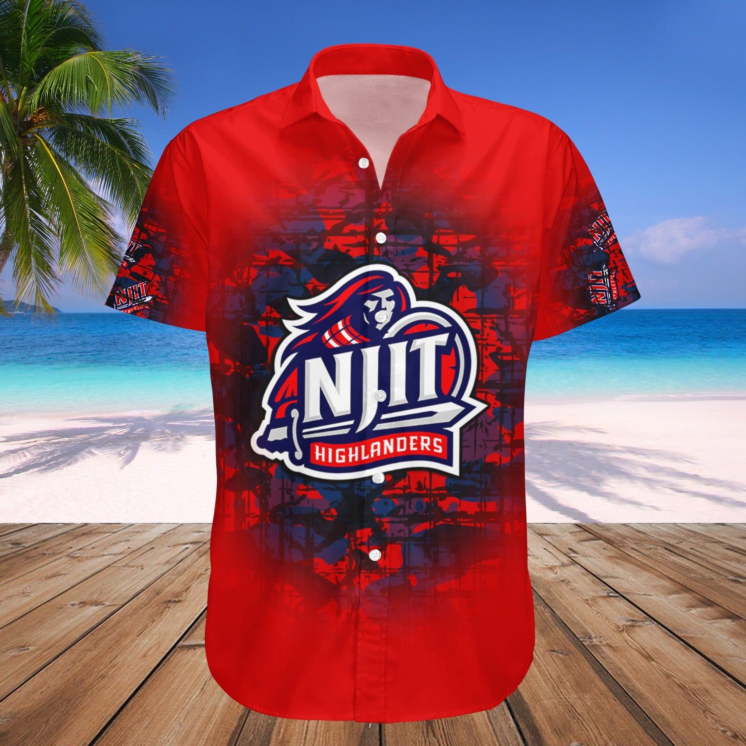Njit Highlanders Hawaii Shirt Camouflage Vintage – NCAA