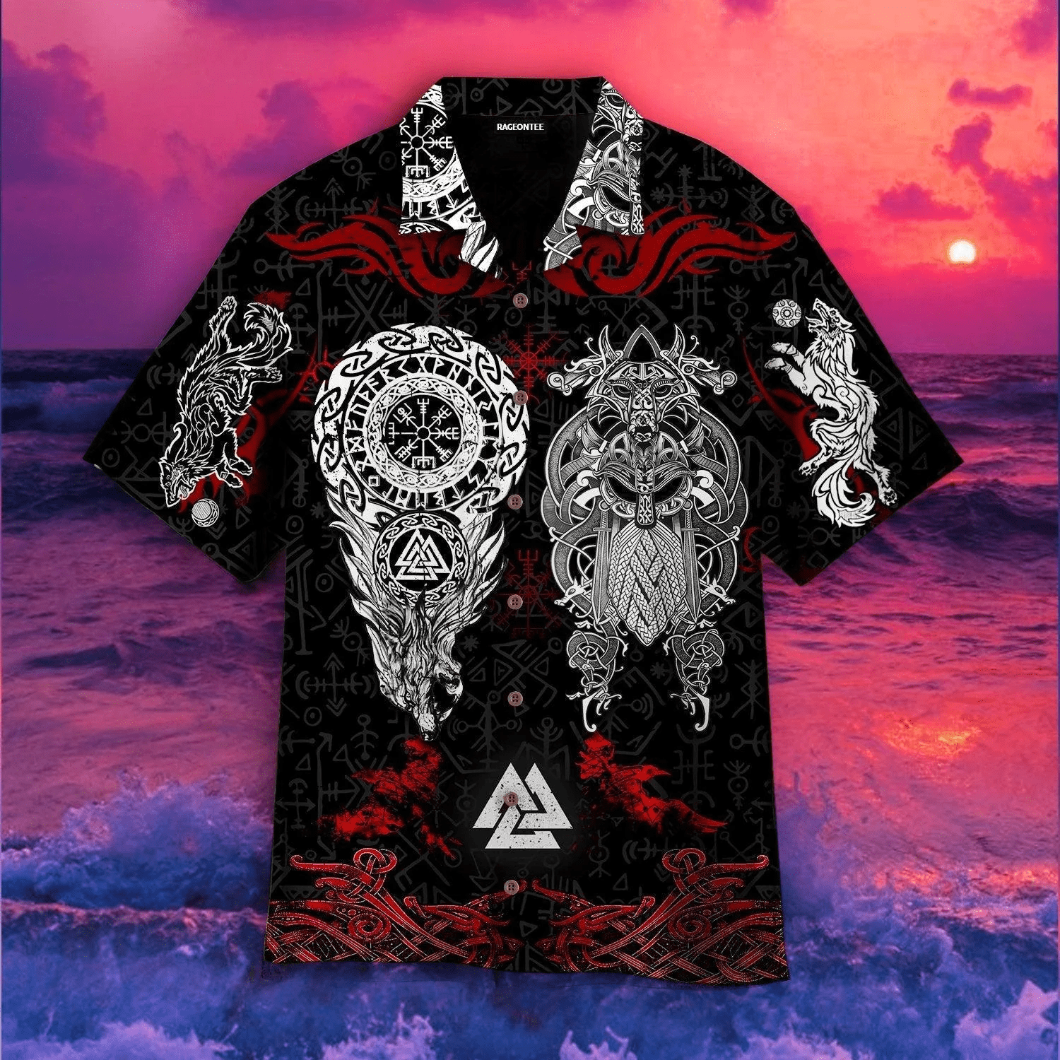 Norse History Viking Fenrir Trendy Hawaiian Shirt