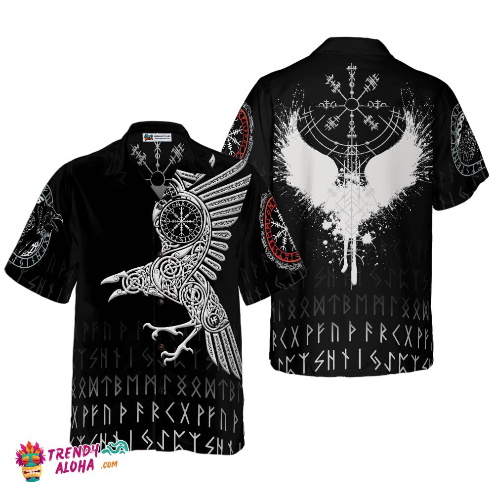 Norse Mythology The Raven Of Odin Hawaiian Shirt Norse Mythology The Raven Of Odin Hawaiian Shirt