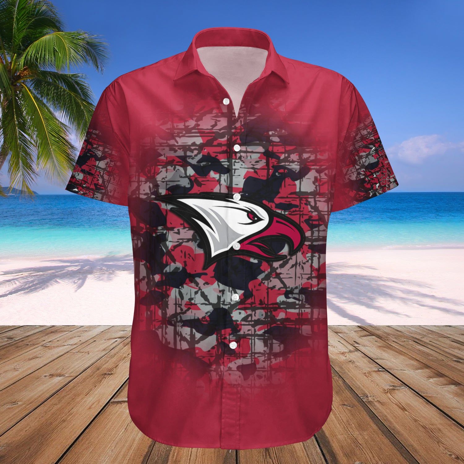 North Carolina Central Eagles Hawaii Shirt Camouflage Vintage – NCAA