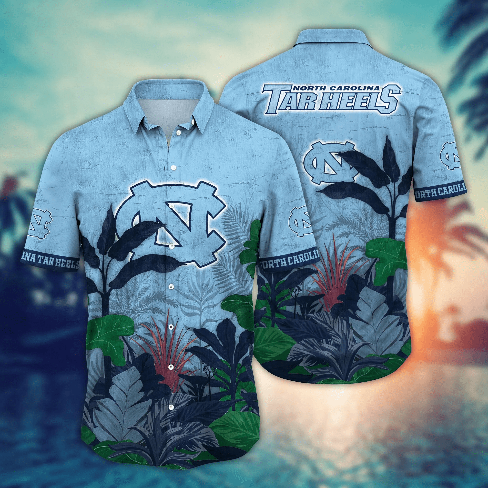 North Carolina Tar Heels NCAA Hawaiian Shirt Beach Balls Aloha Shirt North Carolina Tar Heels NCAA Hawaiian Shirt Beach Balls Aloha Shirt