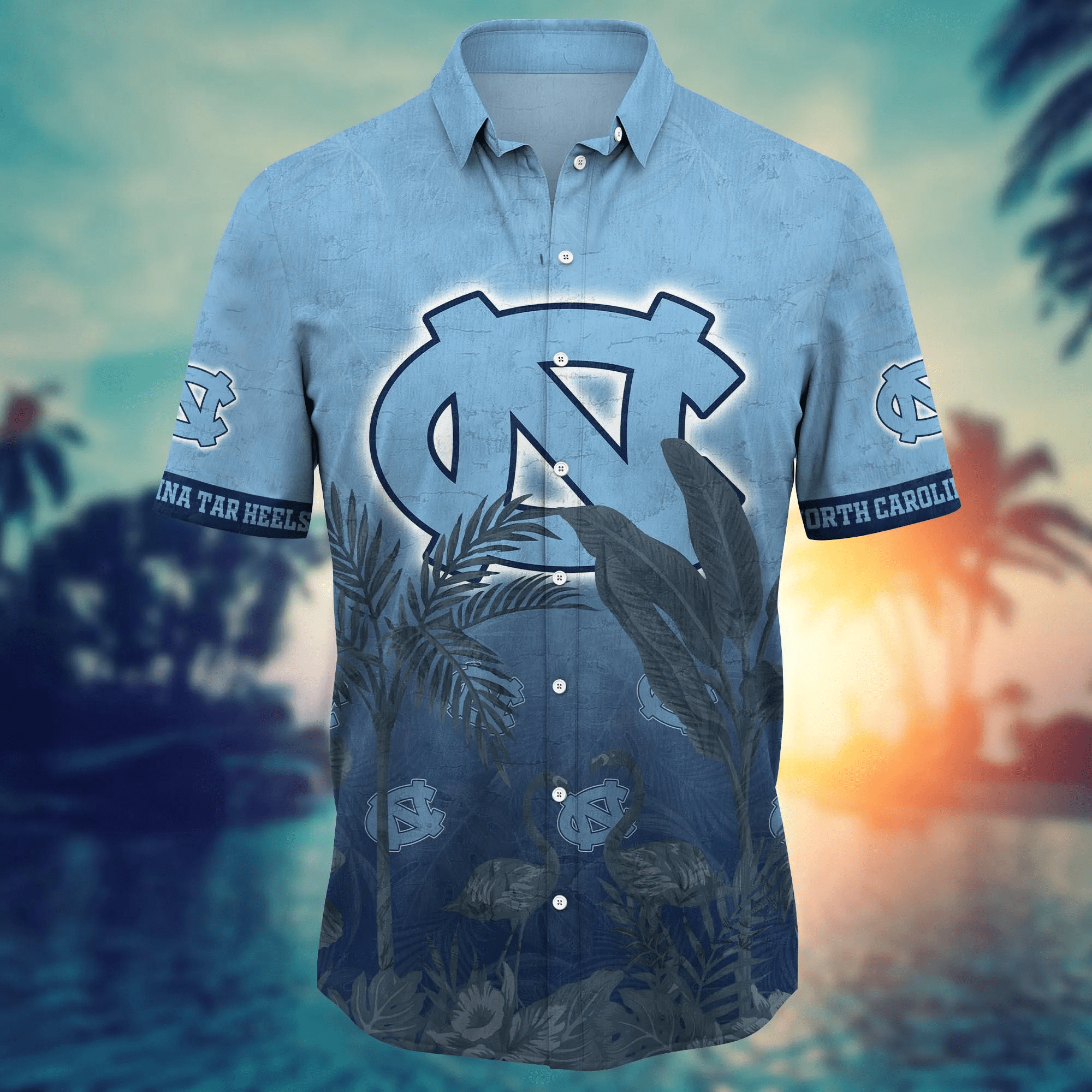 North Carolina Tar Heels NCAA Hawaiian Shirt Brightnesstime Aloha Shirt