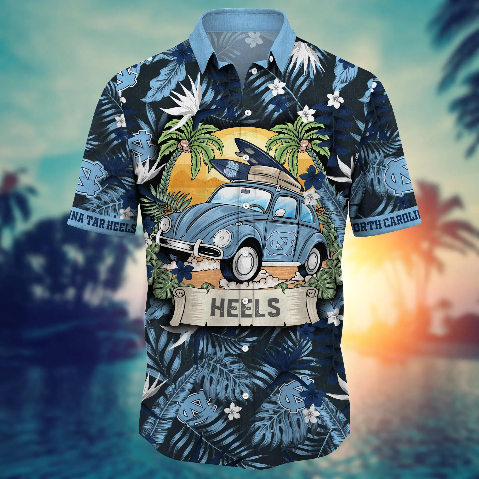 North Carolina Tar Heels NCAA Hawaiian Shirt Festivalstime Aloha Shirt