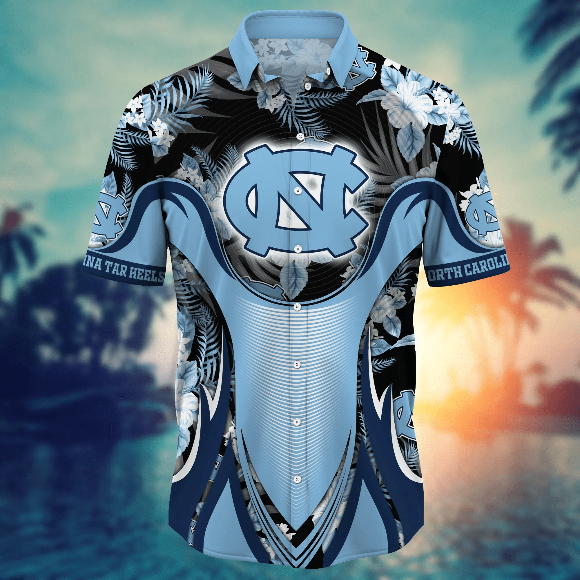 North Carolina Tar Heels NCAA Hawaiian Shirt Picnics Aloha Shirt