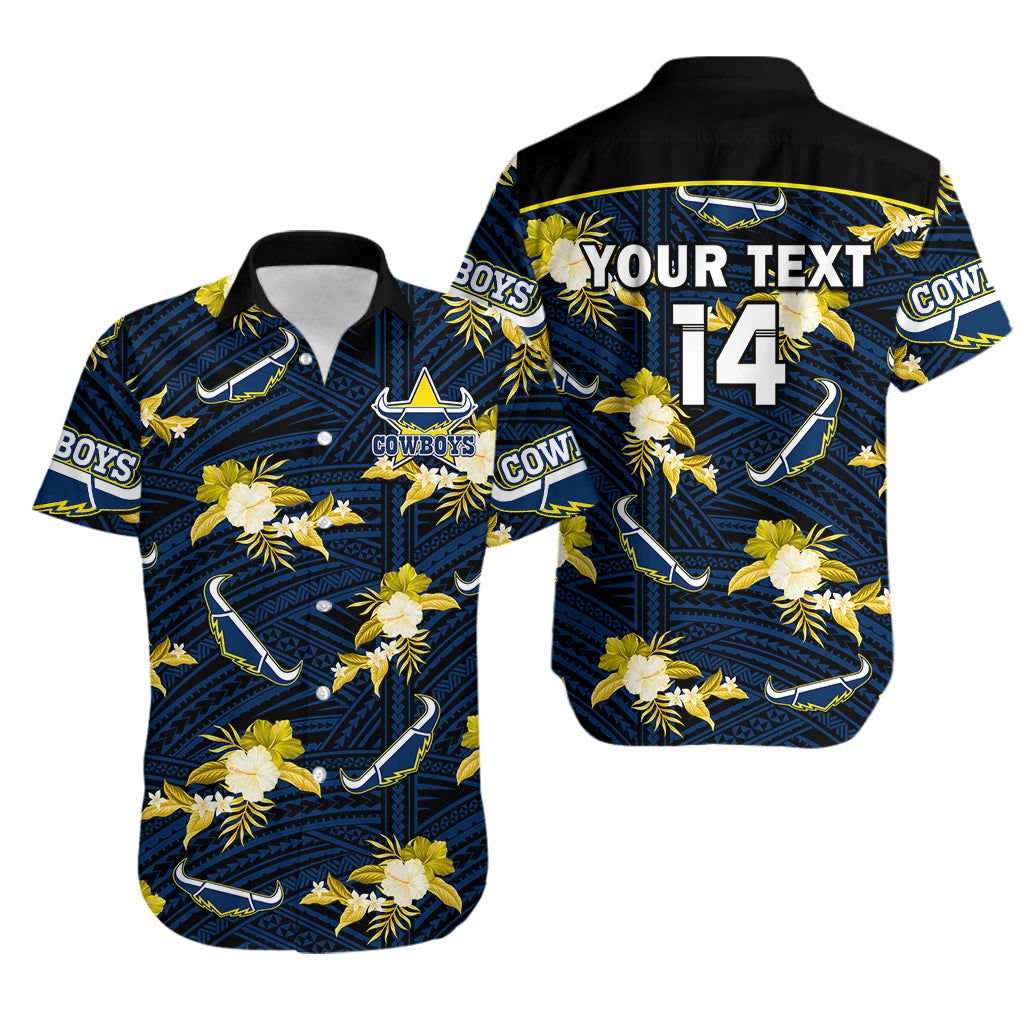 North Queensland Cowboys 2023 NRL Hawaiian Personalized Rodeo Vibe