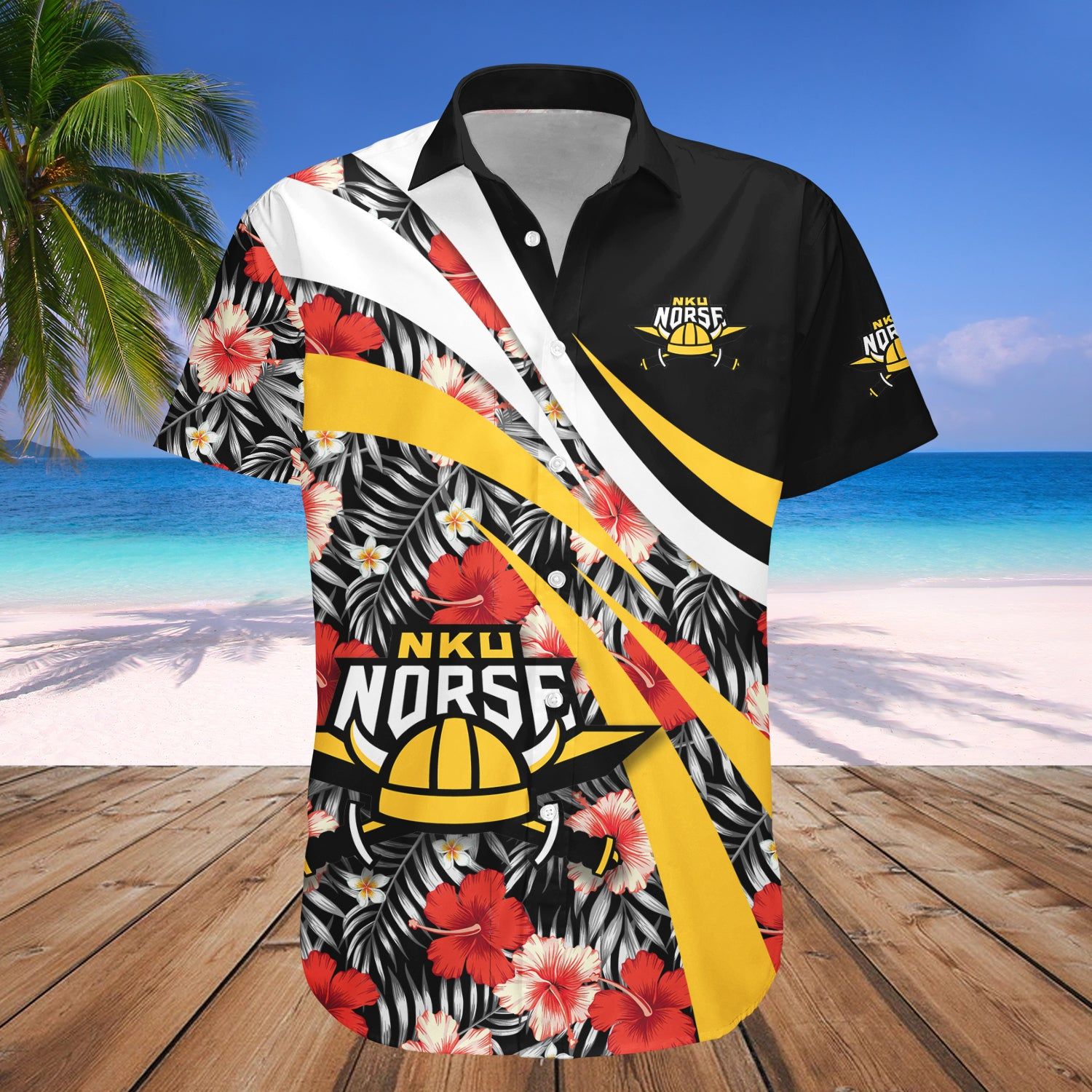 Northern Kentucky Norse Hawaii Shirt Hibiscus Sport Style – NCAA