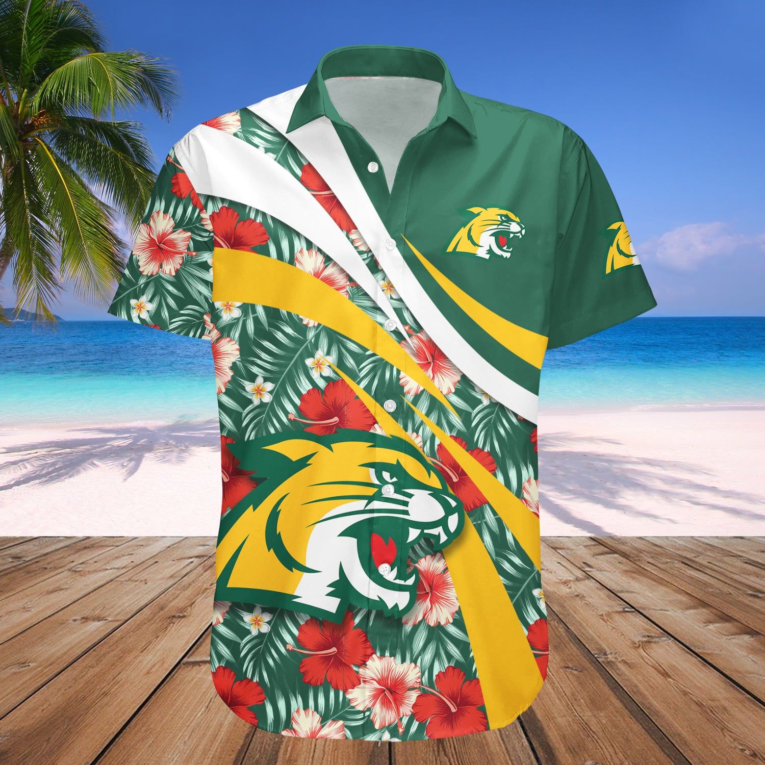 Northern Michigan Wildcats Hawaii Shirt Hibiscus Sport Style – NCAA