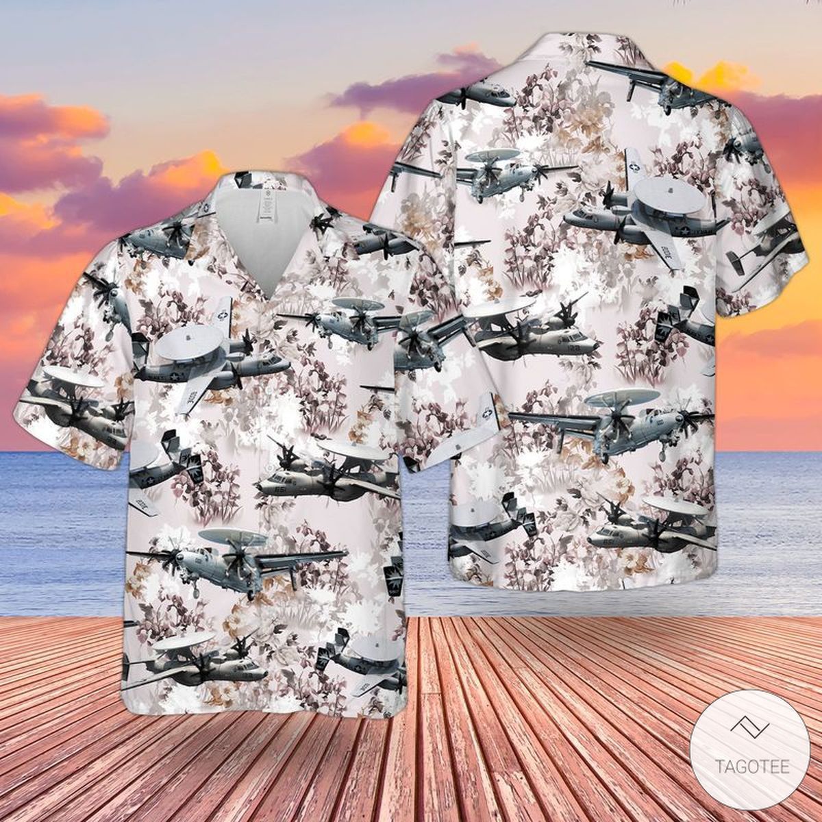 Northrop Grumman Hawkeye US Navy Tropical Hawaiian Shirt Unique