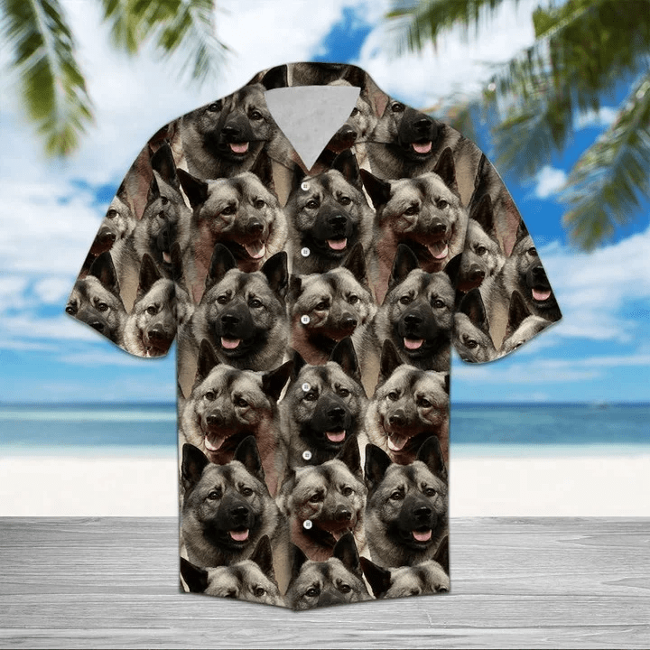 Norwegian Black Dog Vintage Trendy Hawaiian Shirt, Short Sleeve Hawaiian Aloha Shirt For Men Norwegian Black Dog Vintage Trendy Hawaiian Shirt, Short Sleeve Hawaiian Aloha Shirt For Men