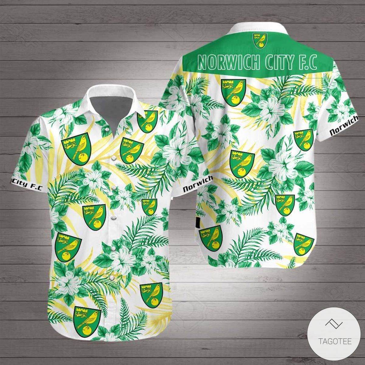 Norwich City Fc Flower Tropical Hawaiian Shirt