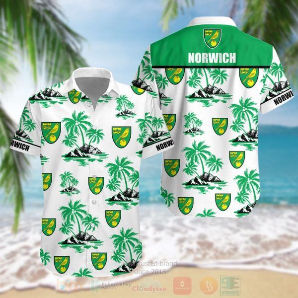 Norwich City Fc Green Coconut Island Trendy Hawaiian Shirt Aloha Shirt