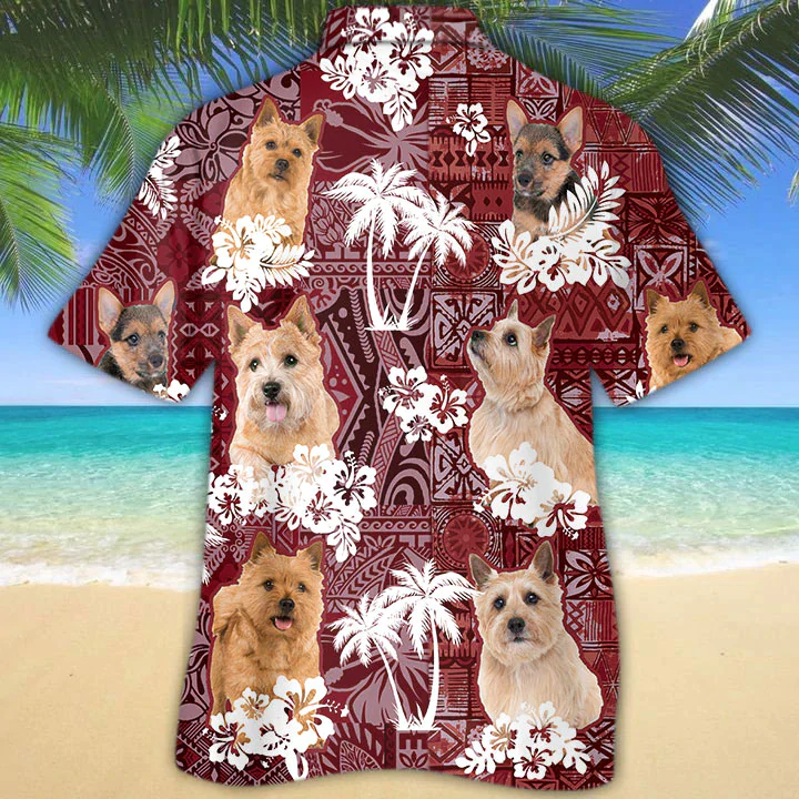 Norwich Terrier Trendy Hawaiian Shirt, Gift For Dog Lover Shirts, Men’s Trendy Hawaiian Shirt, Summer Hawaiian Aloha Shirt