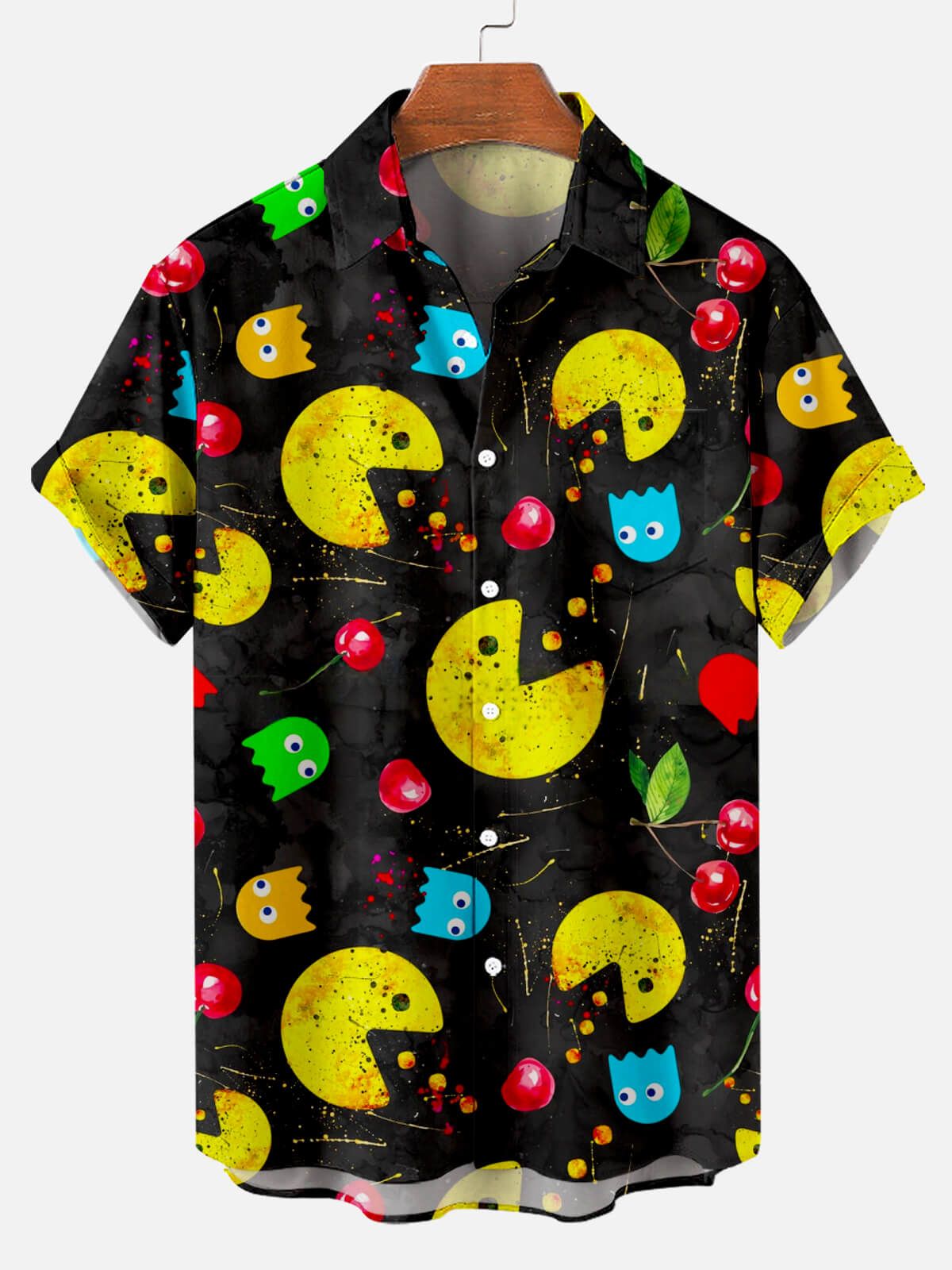 Nostalgic Movie Madness: Vintage Nostalgic Movie Fun Hawaiian Shirts Cartoon Stretch Plus Size Art Hawaiian Shirt