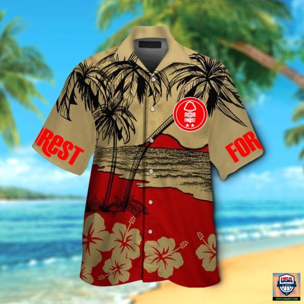 Nottingham Forest Fc Coconut Flower Trendy Hawaiian Shirt Aloha Shirt