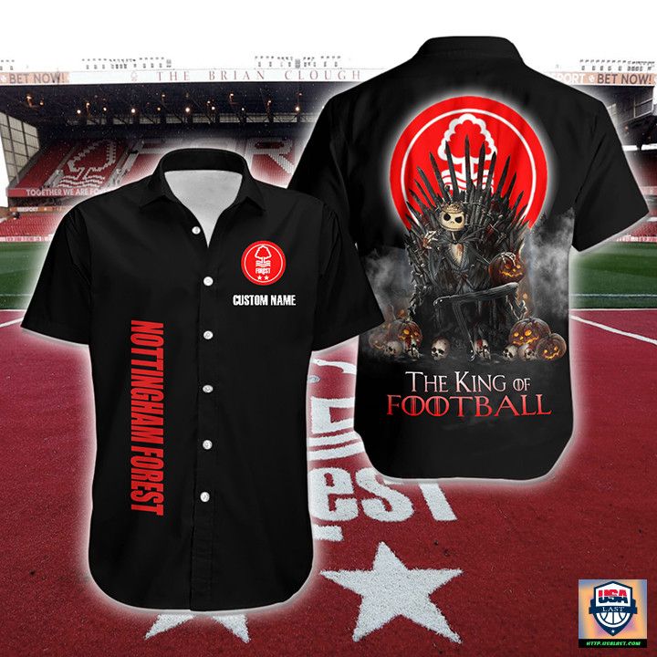 Nottingham Forest Fc Custom Name The King Hawaiian Shirt