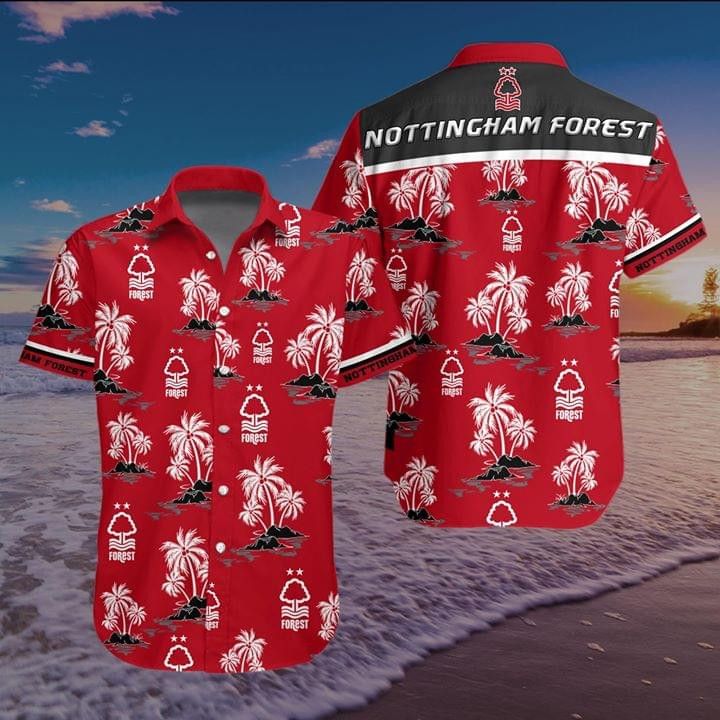Nottingham Forest Fc Red Coconut Island Hawaiian Shirt
