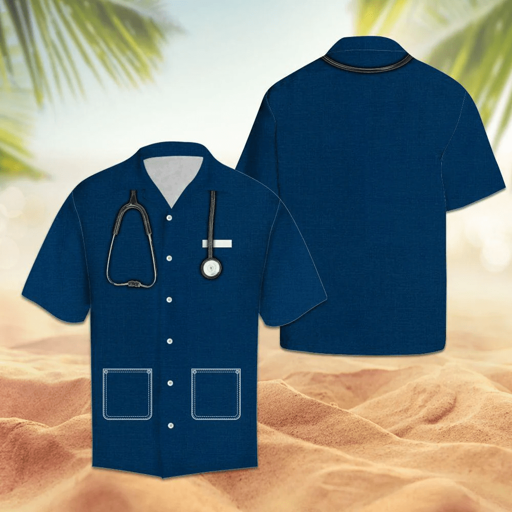 Nurse Trendy Hawaiian Shirt Costume Nurse Aloha Shirt Nurse