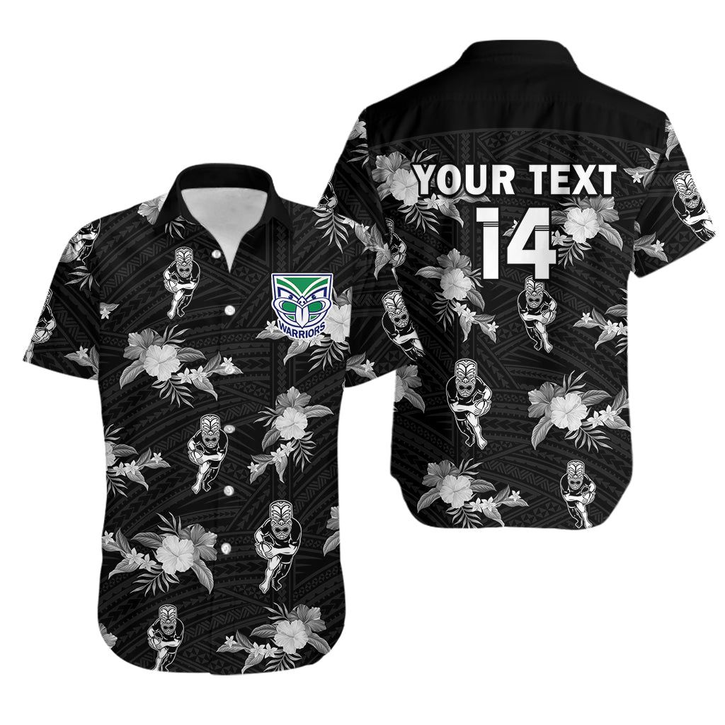 NZ Warriors 2023 NRL Hawaiian Personalized Warrior's Dance Shirt Trendy Aloha