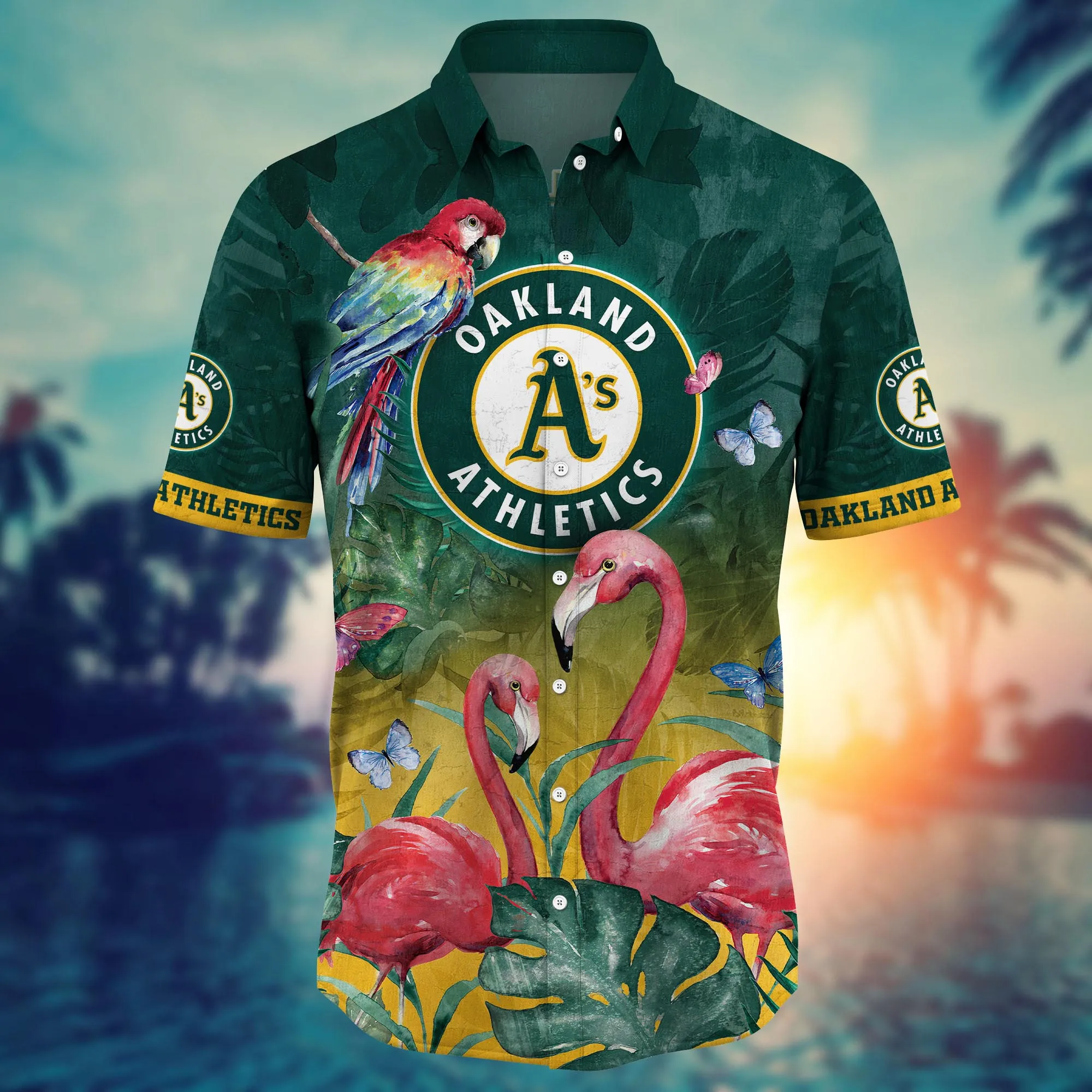Oakland Athletics MLB Hawaiian Shirt Lush Greenery Aloha Shirt