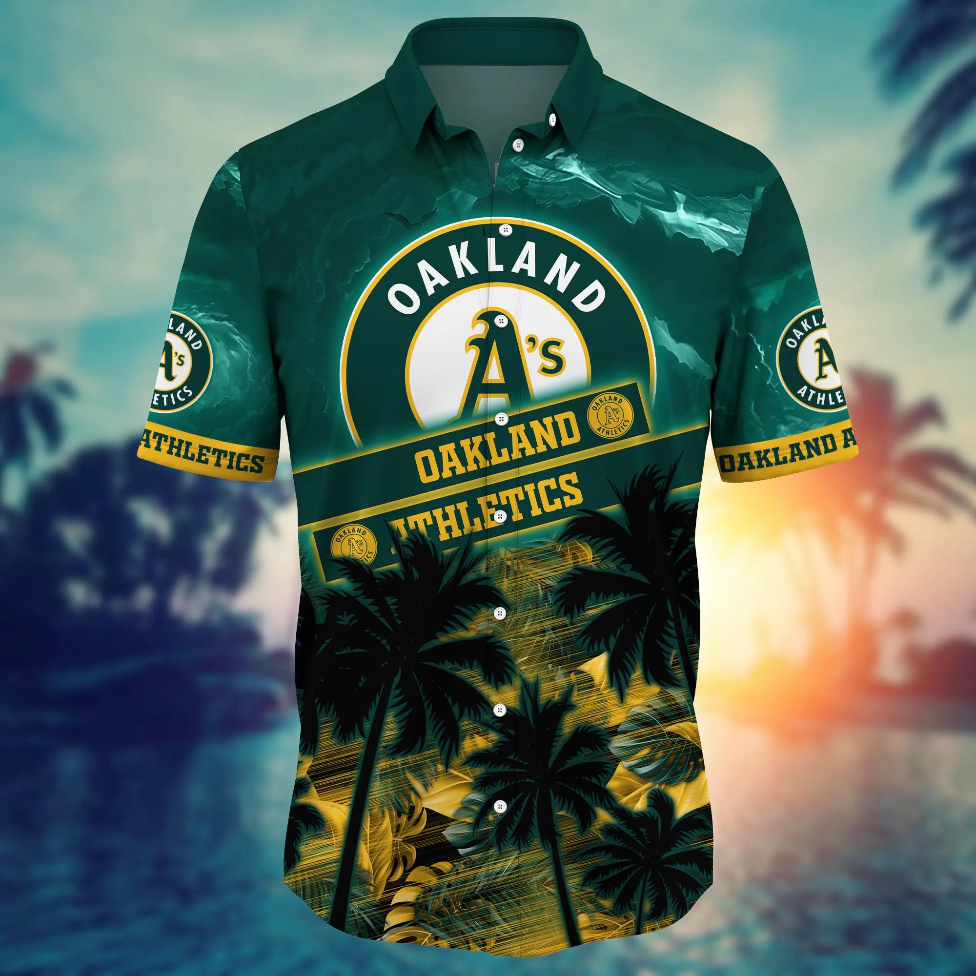 Oakland Athletics MLB Hawaiian Shirt Relaxation Aloha Shirt