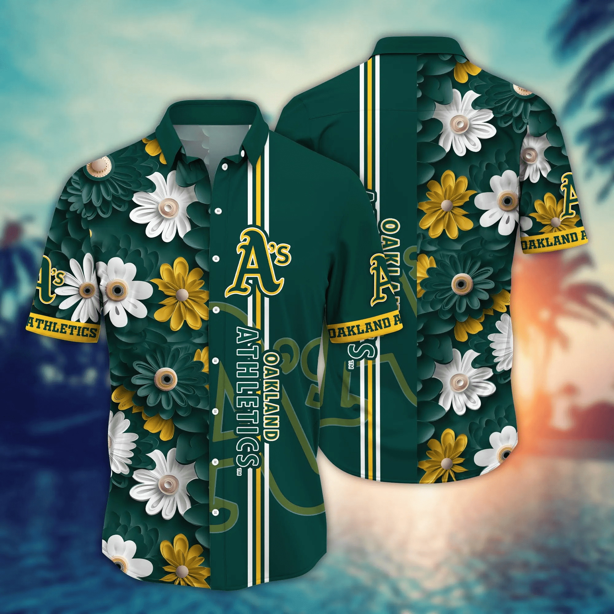 Oakland Athletics MLB Hawaiian Shirt Sun Dresses Aloha Shirt