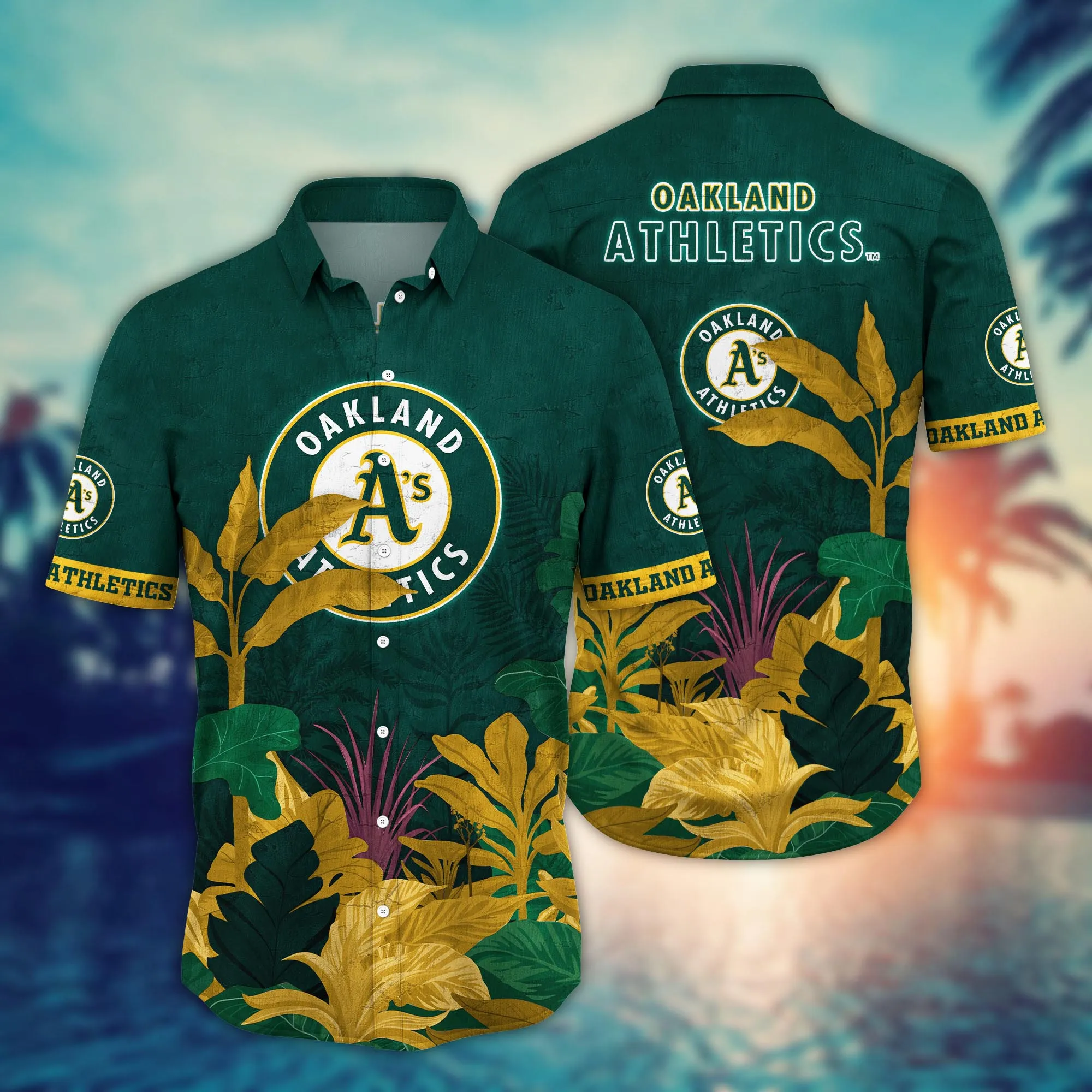 Oakland Athletics MLB Hawaiian Shirt Warm Breezes Aloha Shirt