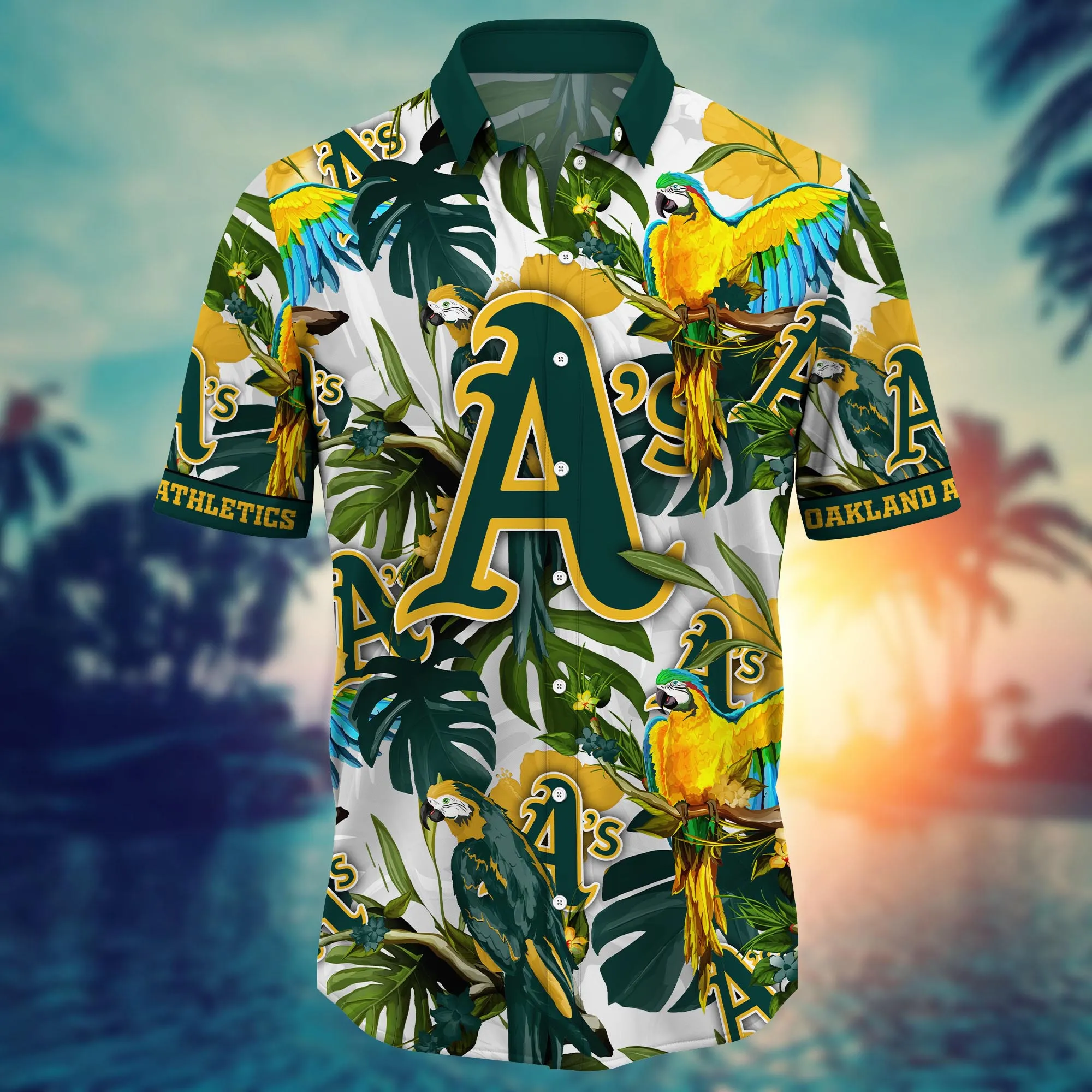 Oakland Athletics MLB Hawaiian Shirt Warm Daystime Aloha Shirt