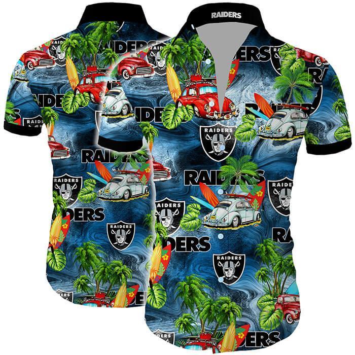 Oakland Raiders Hawaiian Shirt Aloha Shirt Trendy Aloha Design 04