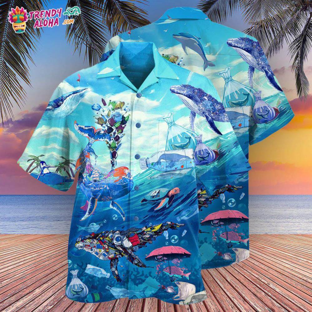 Ocean Save The Ocean Hawaiian Shirt – Trendy Aloha