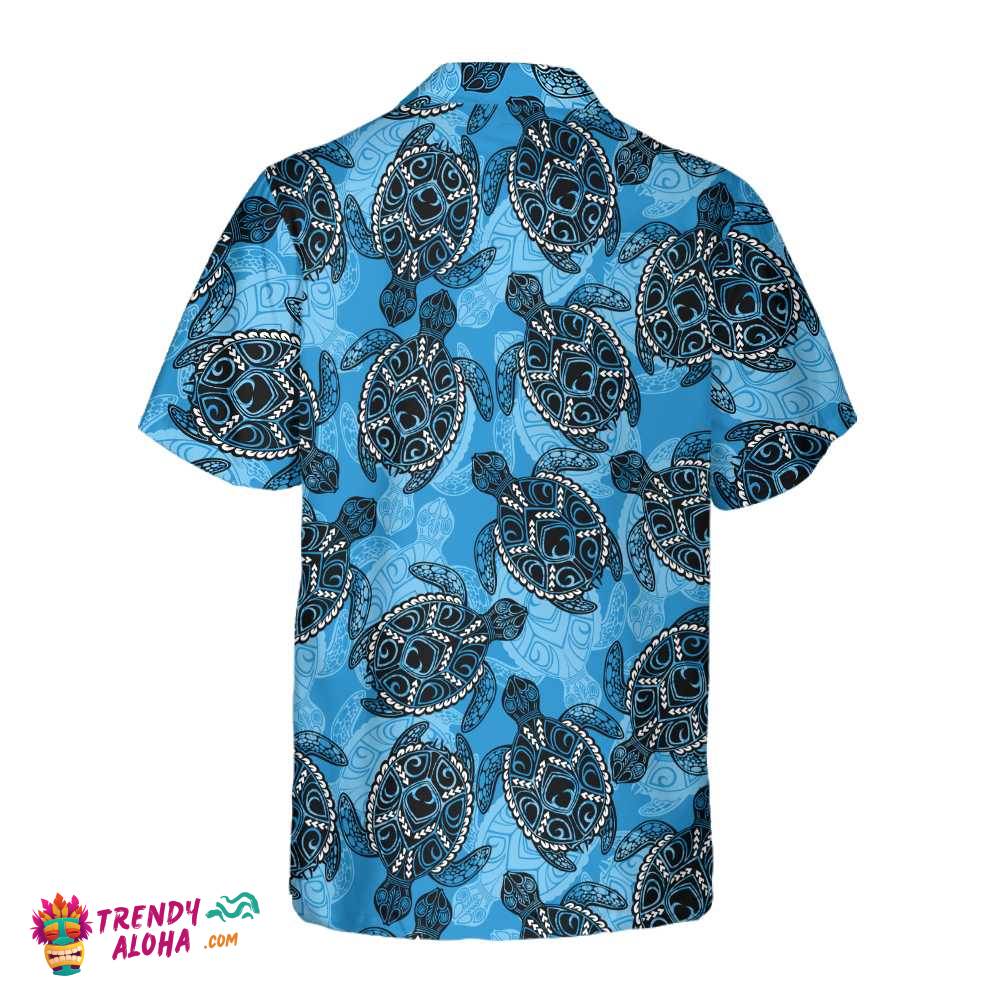Ocean Turtle Seamless Pattern Turtle Hawaiian Shirt, Turtle Shirt For Men & Women, Cool Gift For Turtle Lover