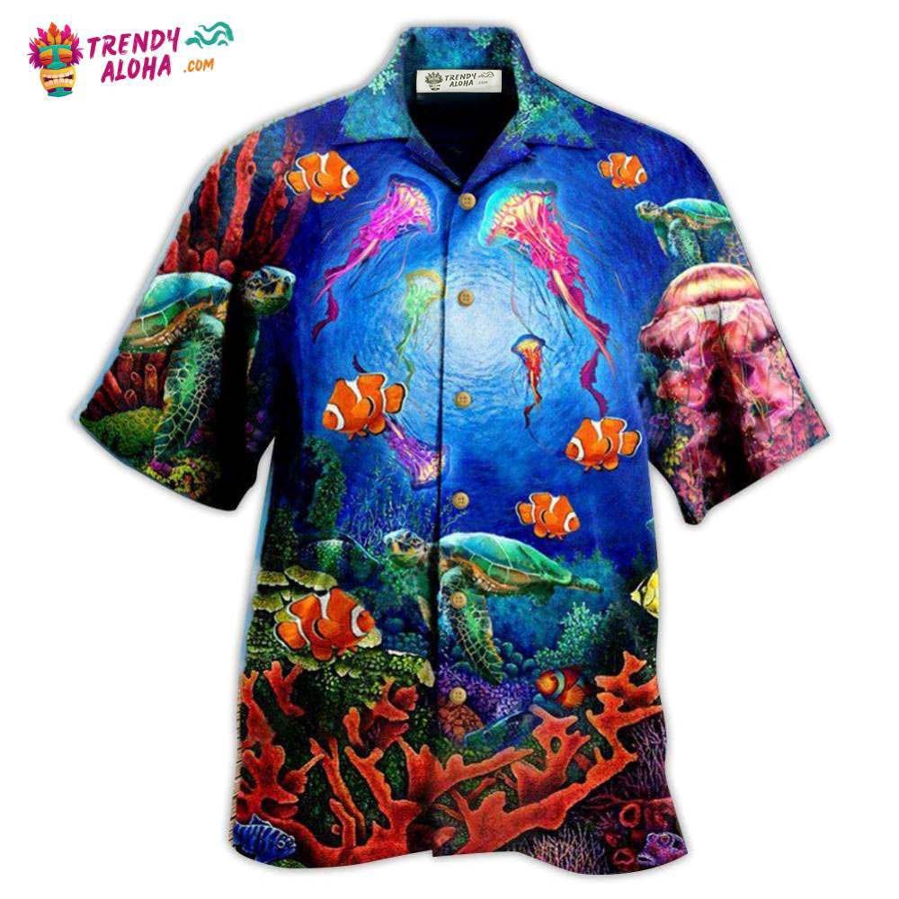 Ocean Wonderful Under Water World Blue Ocean Hawaiian Shirt – Trendy Aloha Ocean Wonderful Under Water World Blue Ocean Hawaiian Shirt – Trendy Aloha