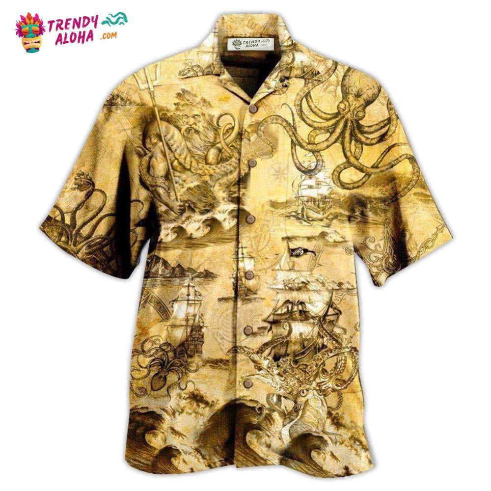 Octopus Amazing And Sail Retro Hawaiian Shirt – Trendy Aloha