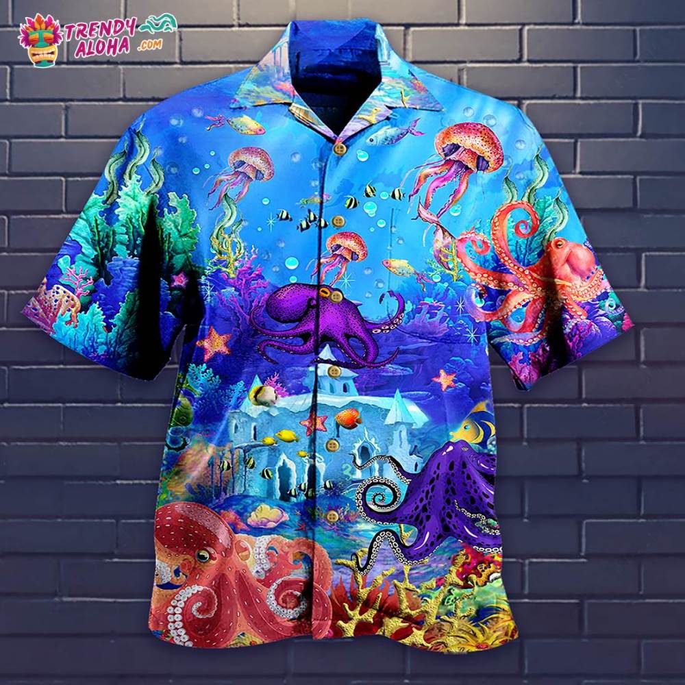 Octopus Love Ocean Forever Hawaiian Shirt – Trendy Aloha