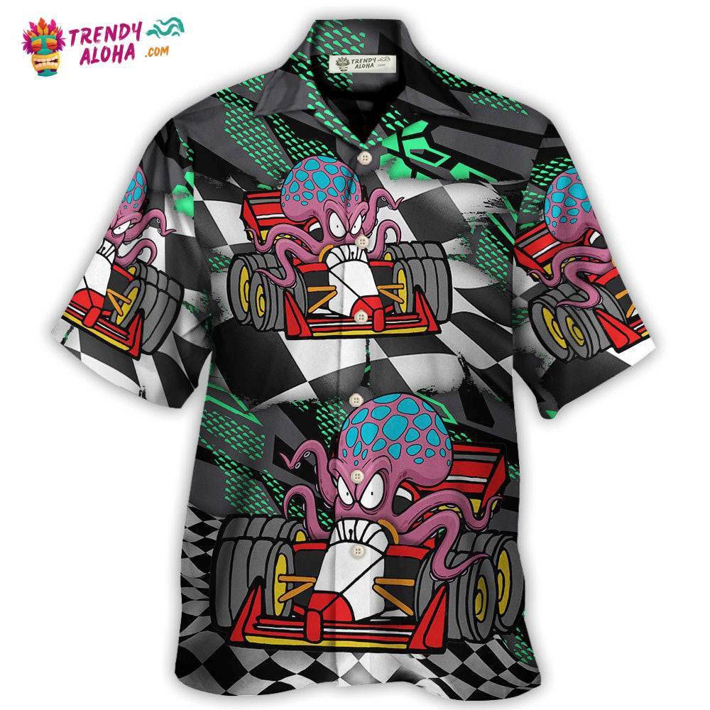 Octopus Racing Formula One Car Racing Australian Vibe Hawaiian Shirt – Trendy Aloha