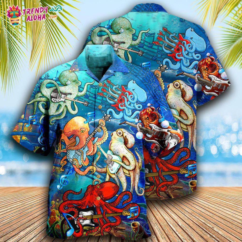 Octopus Rocktopus Happy Hawaiian Shirt – Trendy Aloha
